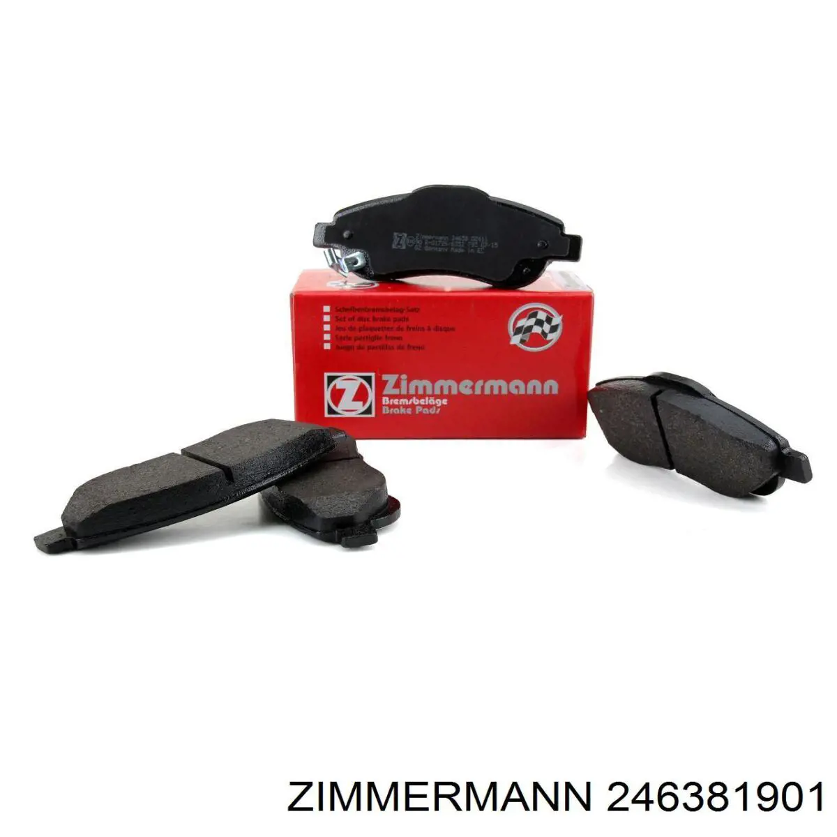 Pastillas de freno delanteras Zimmermann 246381901