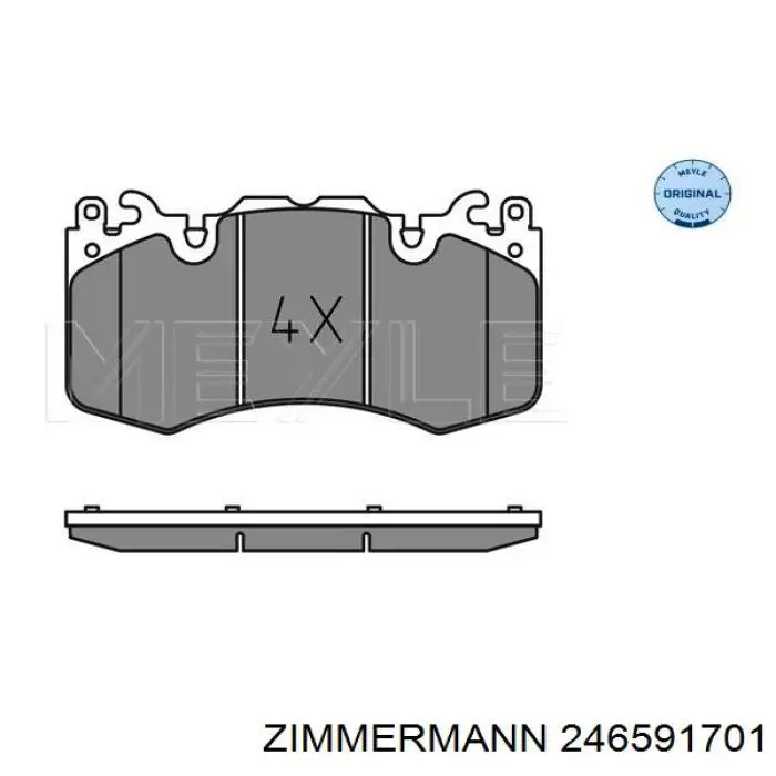 Pastillas freno delanteras Zimmermann 246591701 precio, desde 46,43 EUR