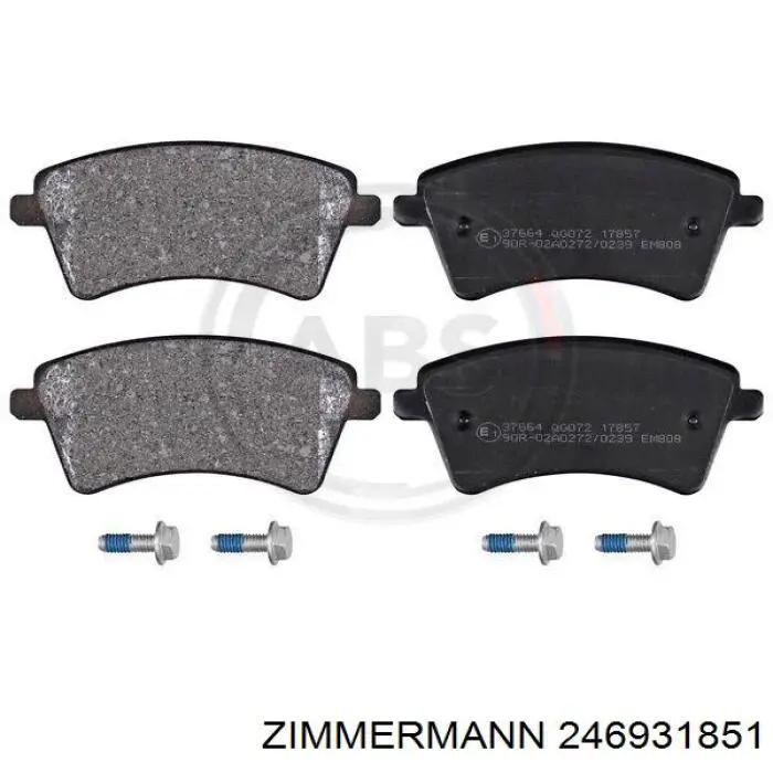 Pastillas freno delanteras Zimmermann 246931851 precio, desde 27,59 EUR