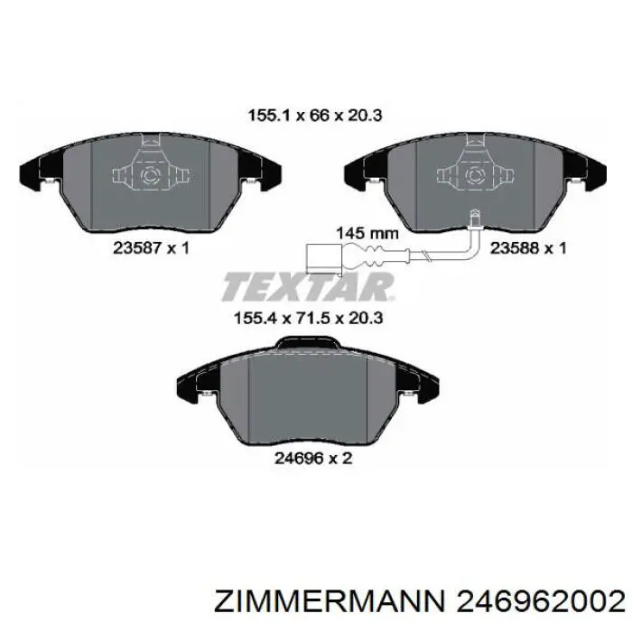 Pastillas de freno delanteras Seat Leon 2 1P1