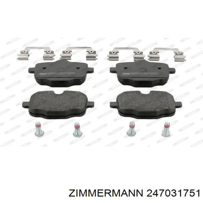 Pastillas traseras de freno Zimmermann 247031751 precio, desde 35,38 EUR