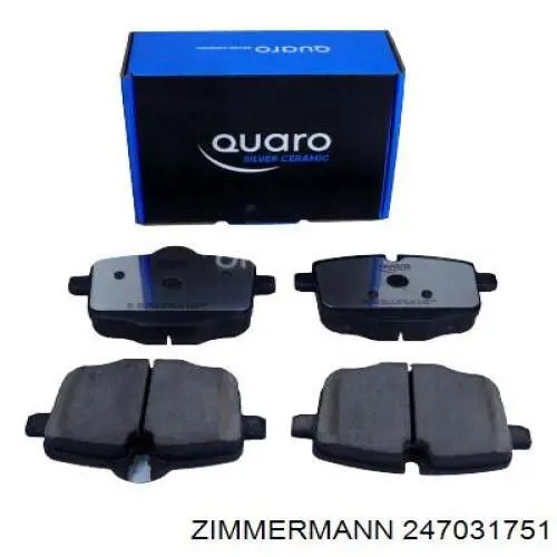 Comprar 247031751 Zimmermann Pastillas de freno traseras
