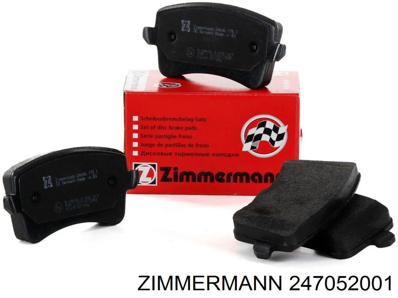 247052001 Zimmermann pastillas de freno delanteras