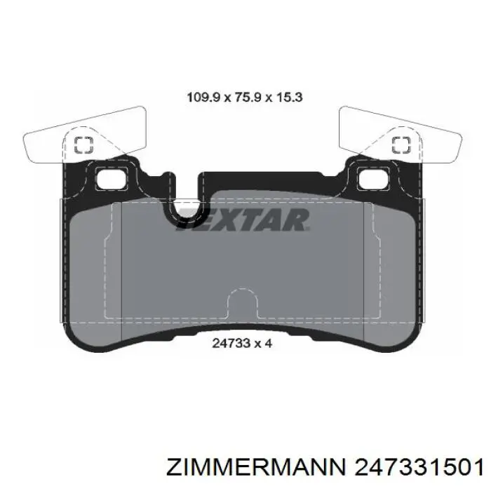 24733.150.1 Zimmermann pastillas de freno traseras