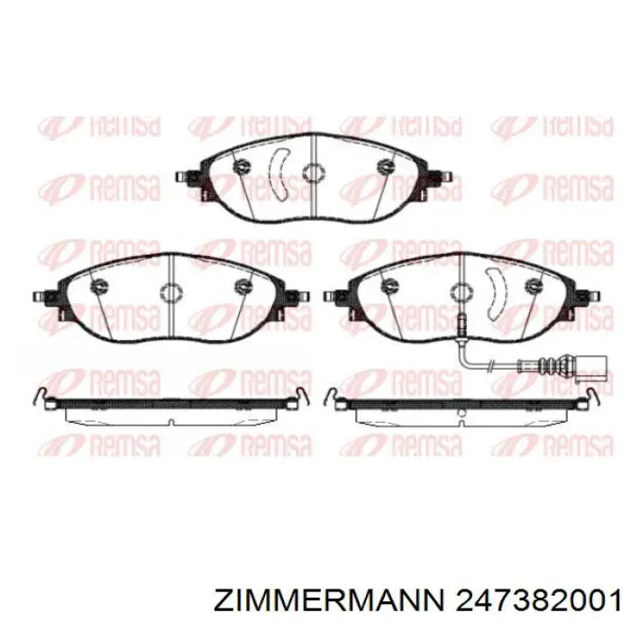 Comprar 247382001 Zimmermann Pastillas delanteras de freno