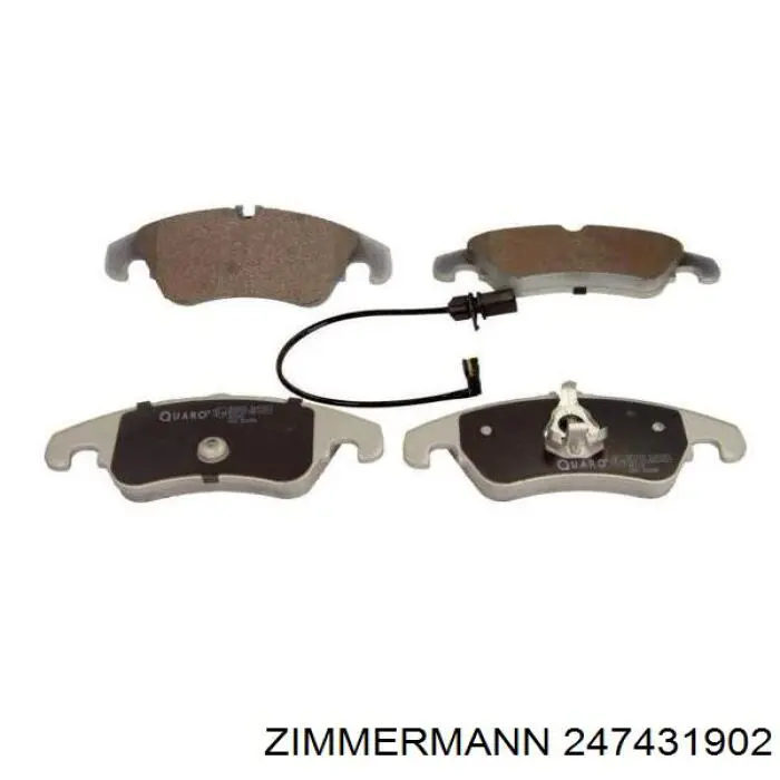 Pastillas de freno delanteras Zimmermann 247431902