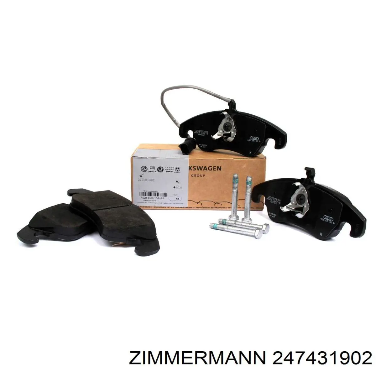 Comprar 247431902 Zimmermann Pastillas delanteras de freno