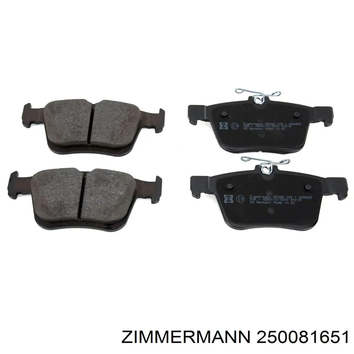 Pastillas de freno traseras 250081651 Zimmermann