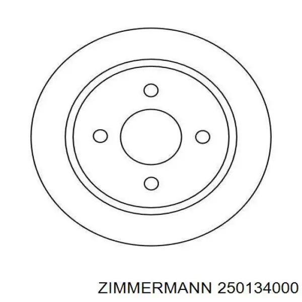 Disco de freno trasero Ford Sierra 1 GBC