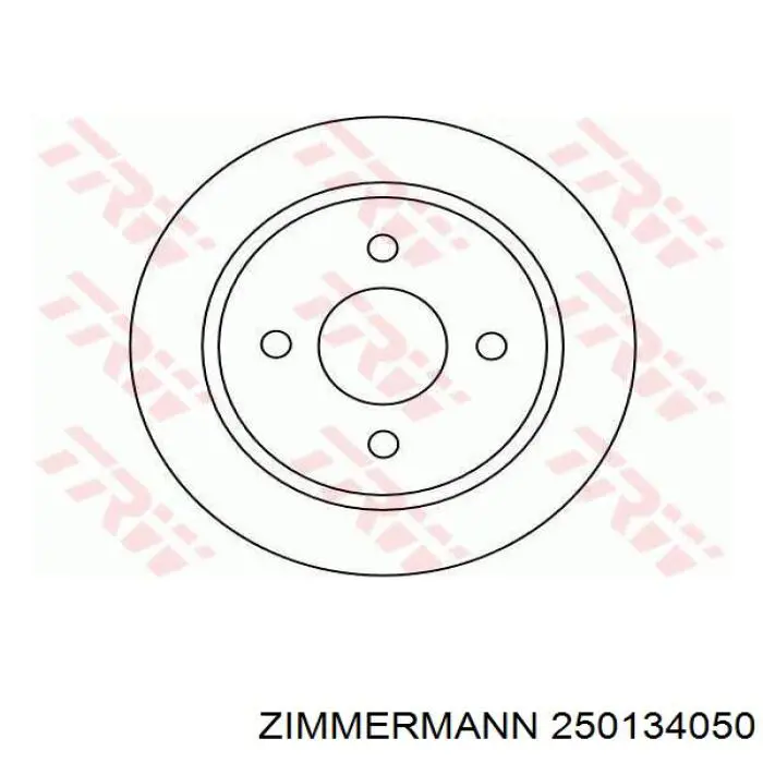 Disco de freno trasero Ford Sierra 1 GBC