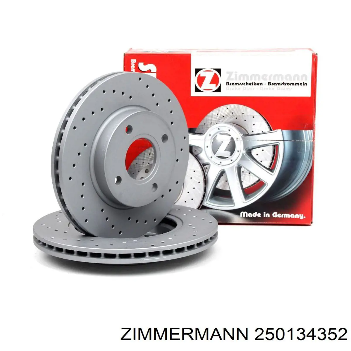 250134352 Zimmermann disco de freno delantero