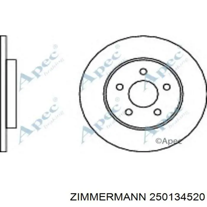 Disco de freno trasero Jaguar X-type CF1