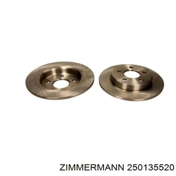 250135520 Zimmermann disco de freno trasero
