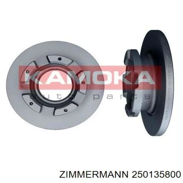 250135800 Zimmermann disco de freno trasero