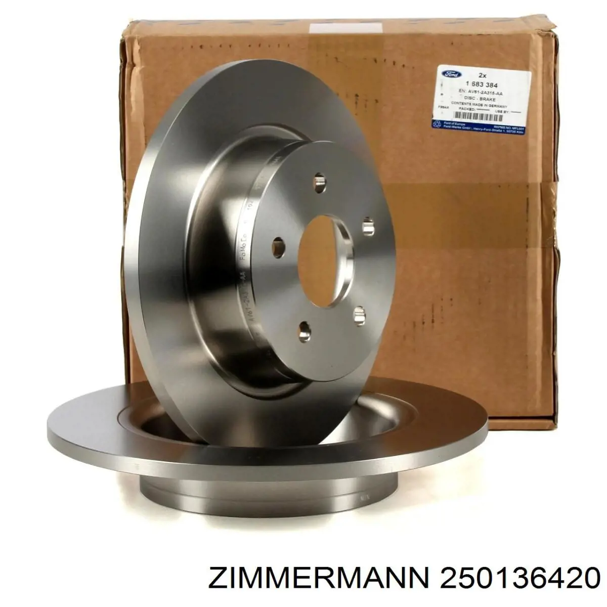 Disco de freno trasero Zimmermann 250136420 precio, desde 34,42 EUR