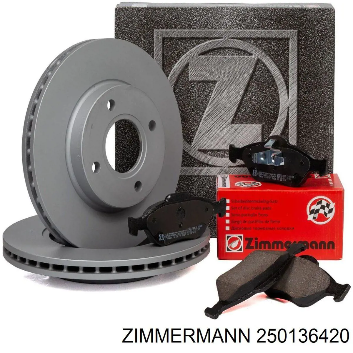 Disco de freno trasero 250136420 Zimmermann