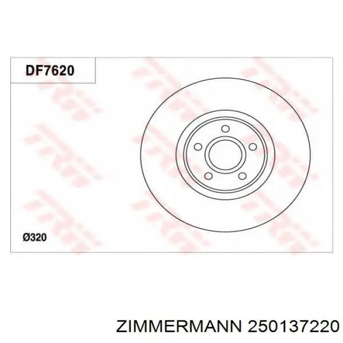 Comprar 250137220 Zimmermann Freno de disco delantero