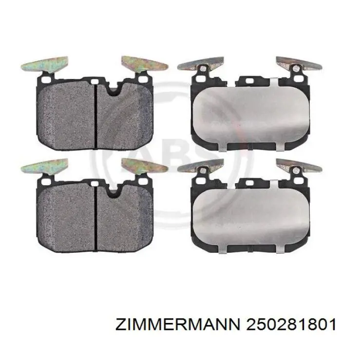 Comprar 250281801 Zimmermann Pastillas delanteras de freno