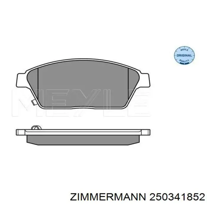 250341852 Zimmermann pastillas de freno delanteras