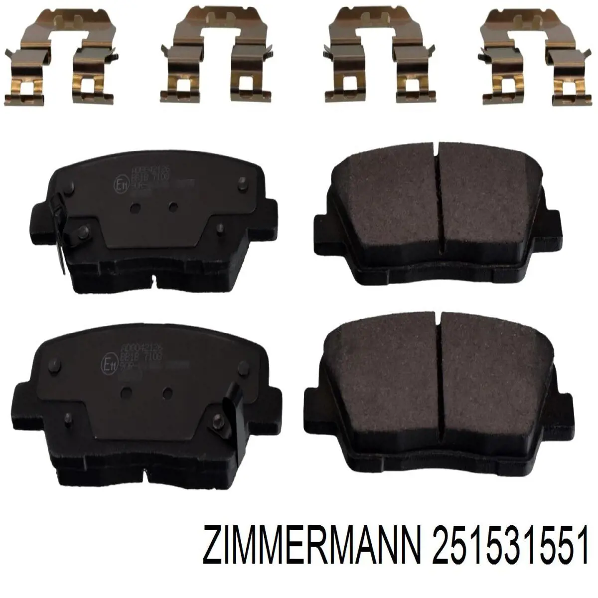 251531551 Zimmermann pastillas de freno traseras