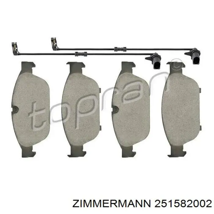 Comprar 251582002 Zimmermann Pastillas delanteras de freno