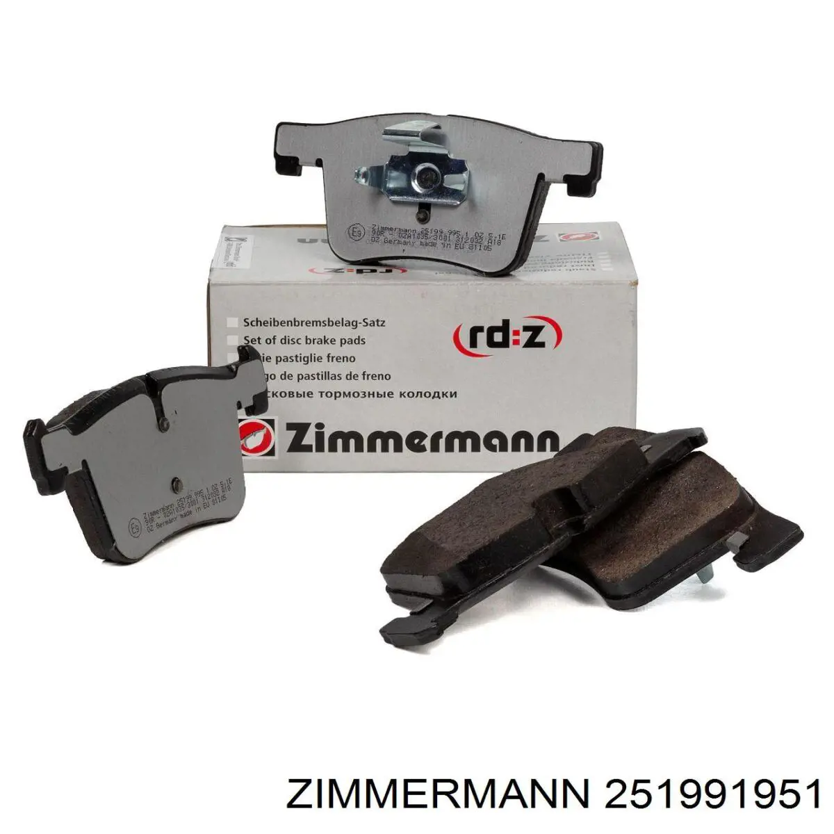 Pastillas de freno delanteras Zimmermann 251991951