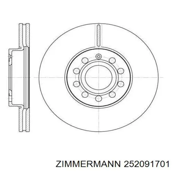 Comprar 252091701 Zimmermann Pastillas delanteras de freno
