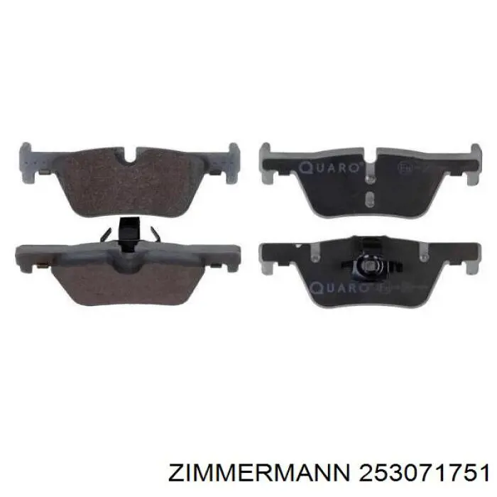 Comprar 253071751 Zimmermann Pastillas de freno traseras