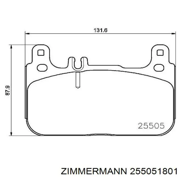 25505.180.1 Zimmermann pastillas de freno traseras