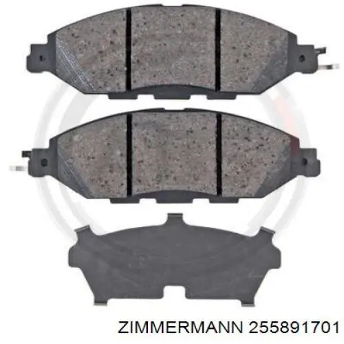 Pastillas freno delanteras Zimmermann 255891701 precio, desde 26,71 EUR