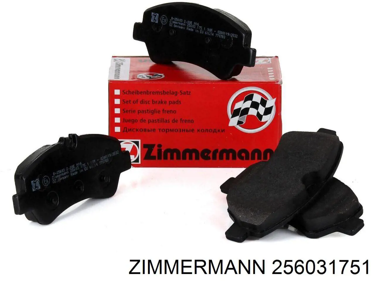 256031751 Zimmermann pastillas de freno traseras