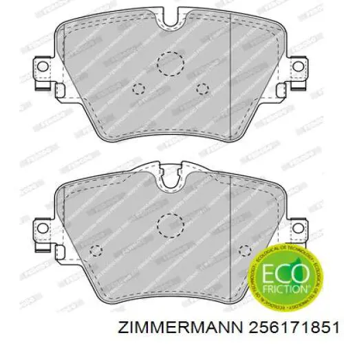 Pastillas freno delanteras Zimmermann 256171851 precio, desde 41,99 EUR