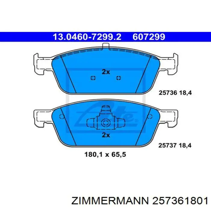 Pastillas de freno delanteras Ford Focus 3 CB8