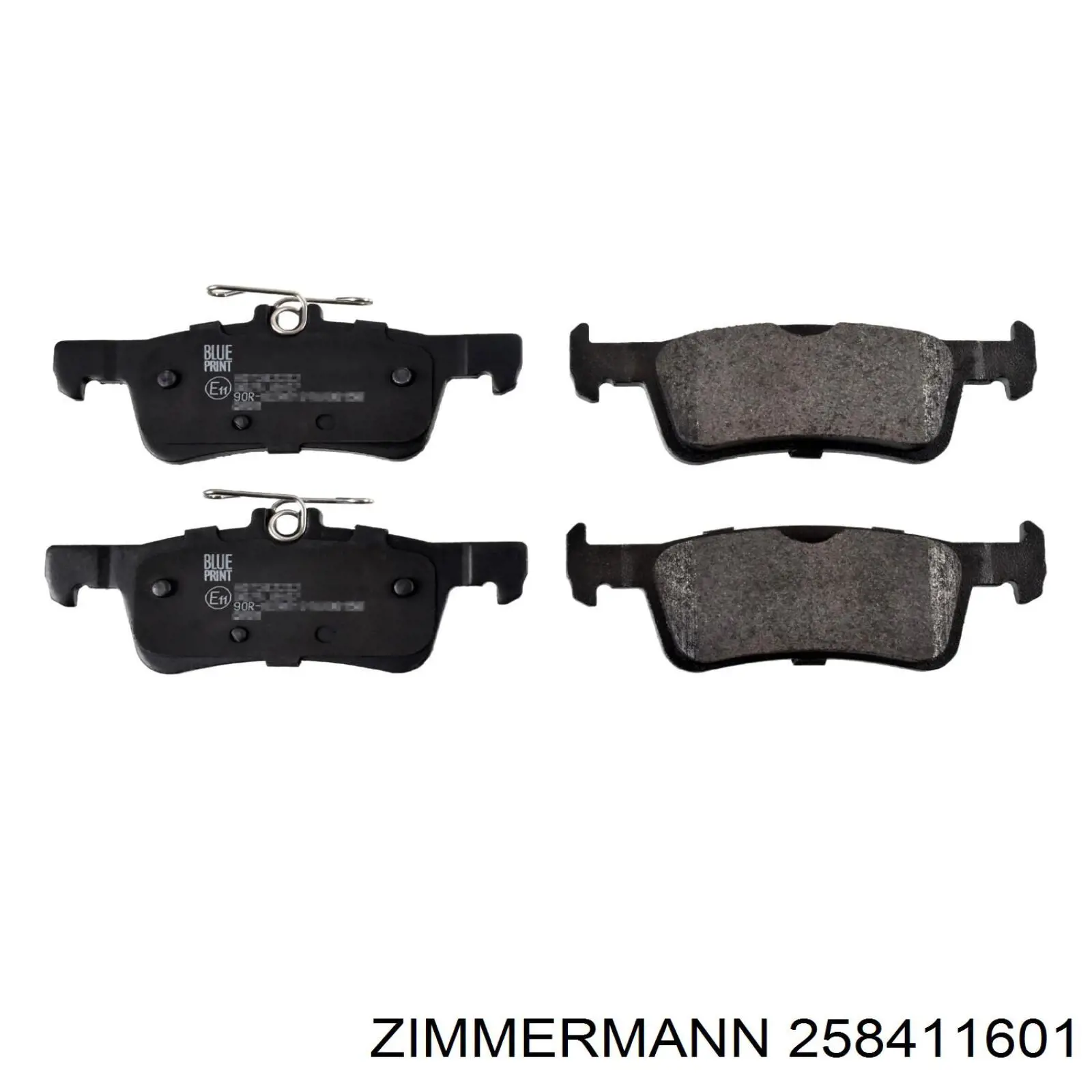 258411601 Zimmermann pastillas de freno traseras