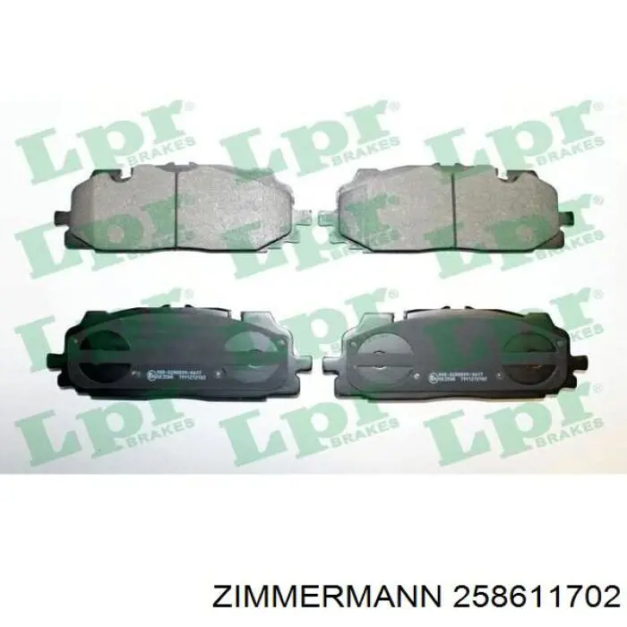 Pastillas freno delanteras Zimmermann 258611702 precio, desde 55,66 EUR