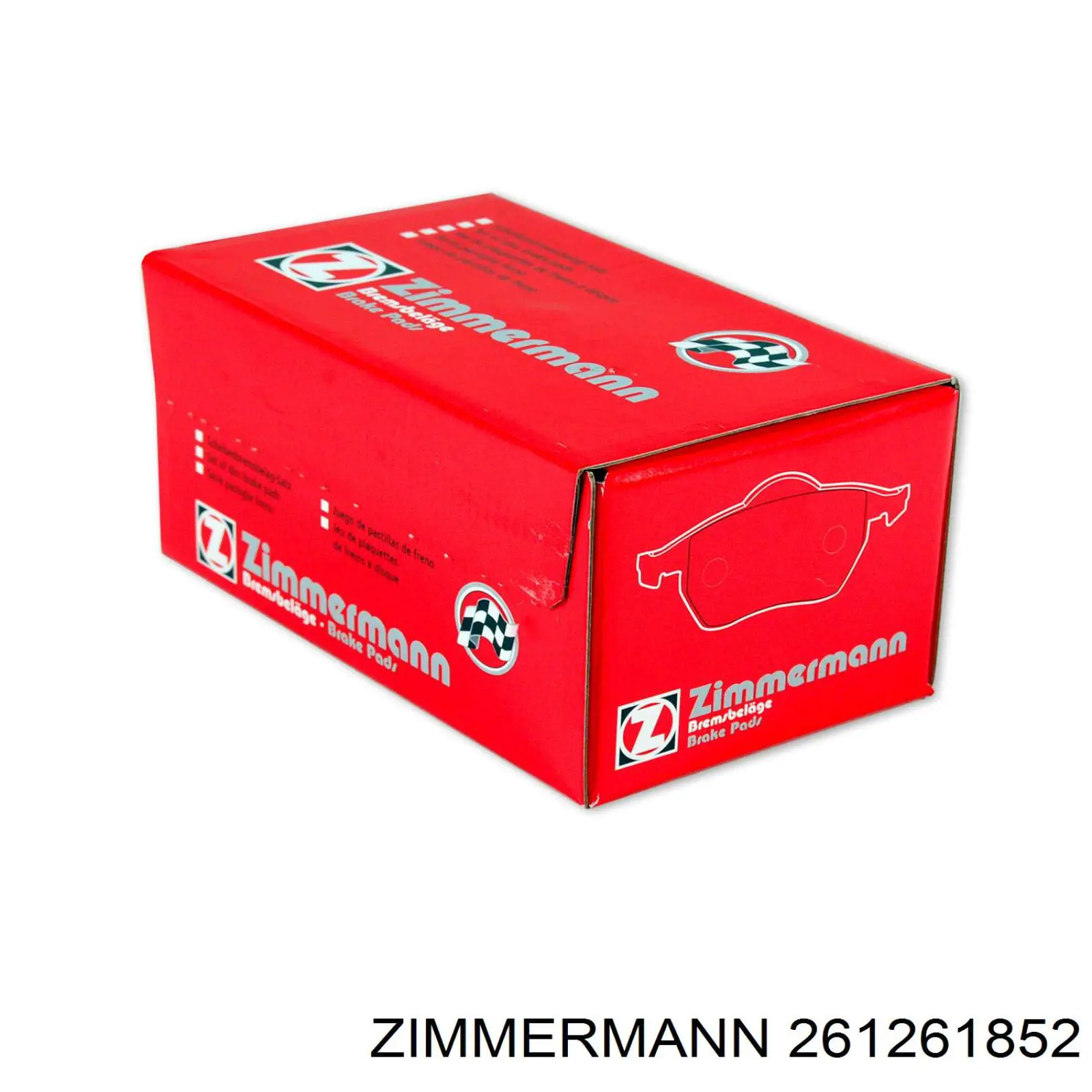 261261852 Zimmermann pastillas de freno delanteras