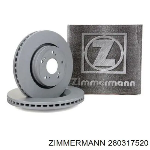 280317520 Zimmermann disco de freno delantero