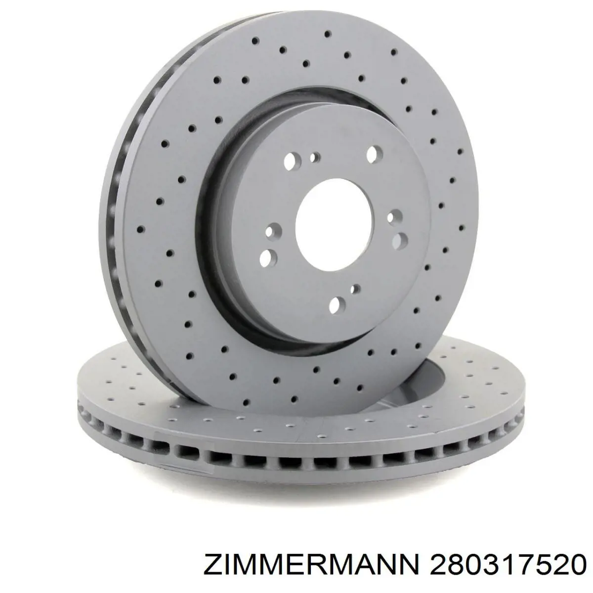 Disco de freno delantero Zimmermann 280317520