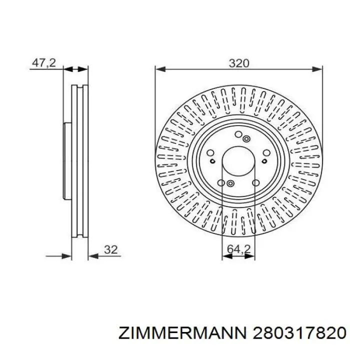 Frenos delanteros Zimmermann 280317820 precio, desde 71,22 EUR