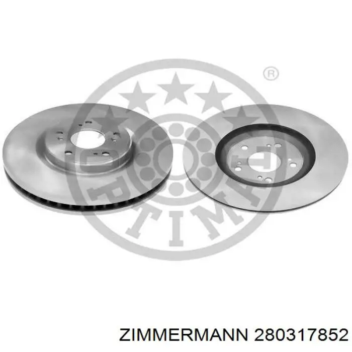 Disco de freno 280317852 Zimmermann