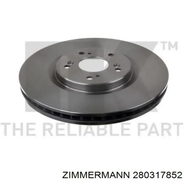 Disco de freno delantero Zimmermann 280317852
