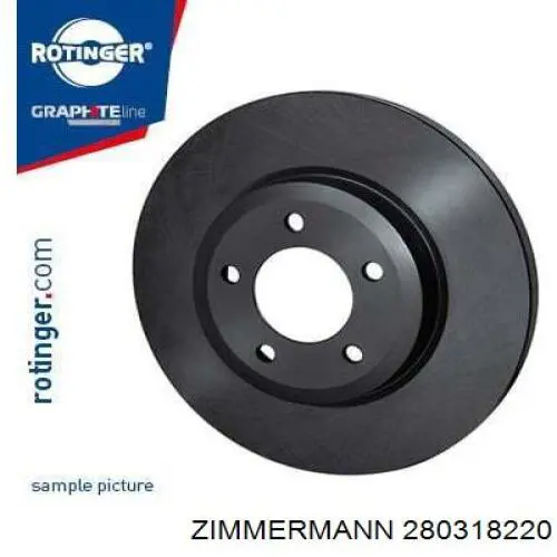 Comprar 280318220 Zimmermann Disco de freno trasero