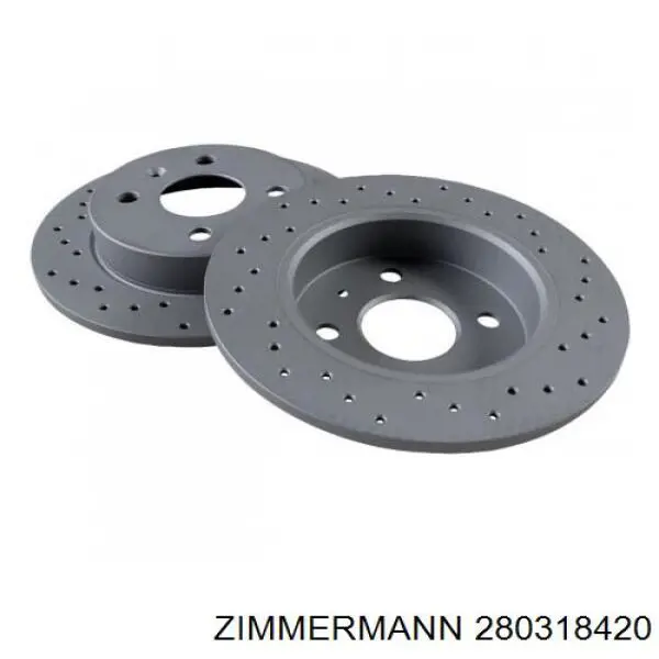 Disco de freno delantero Zimmermann 280318420