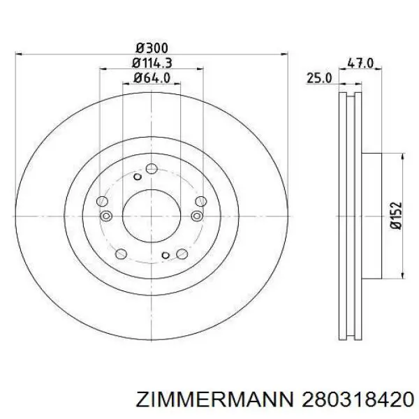 Comprar 280318420 Zimmermann Freno de disco delantero