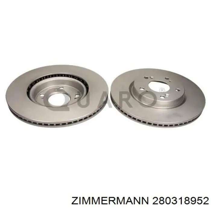 Disco de freno 280318952 Zimmermann