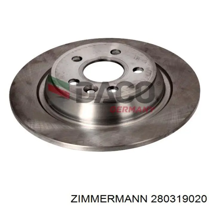 Disco de freno trasero 18619 ABS