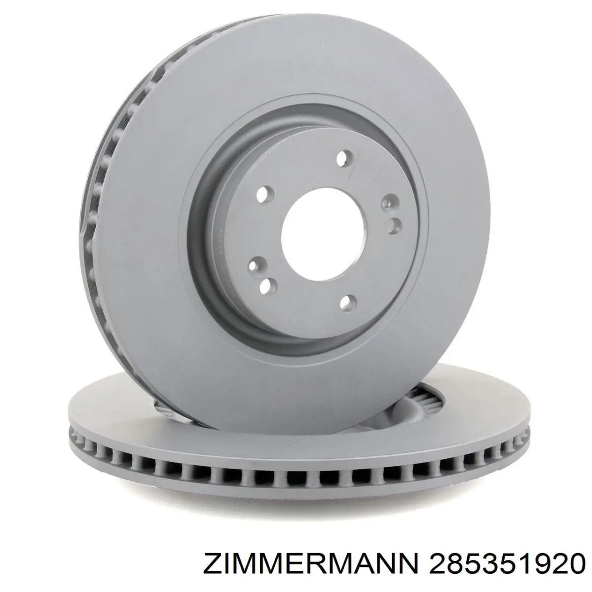 Disco de freno delantero Zimmermann 285351920
