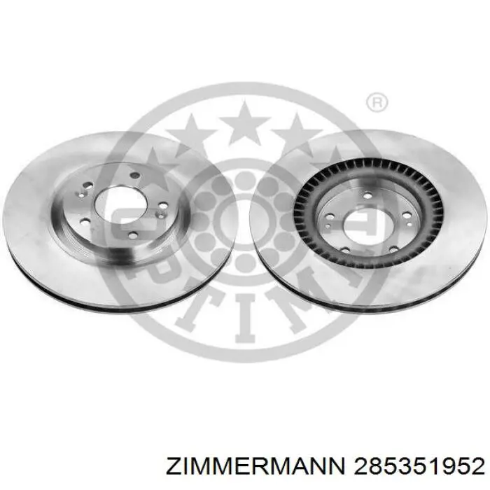 Disco de freno delantero Zimmermann 285351952