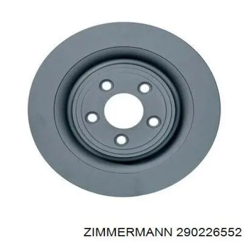 290.2265.52 Zimmermann disco de freno trasero