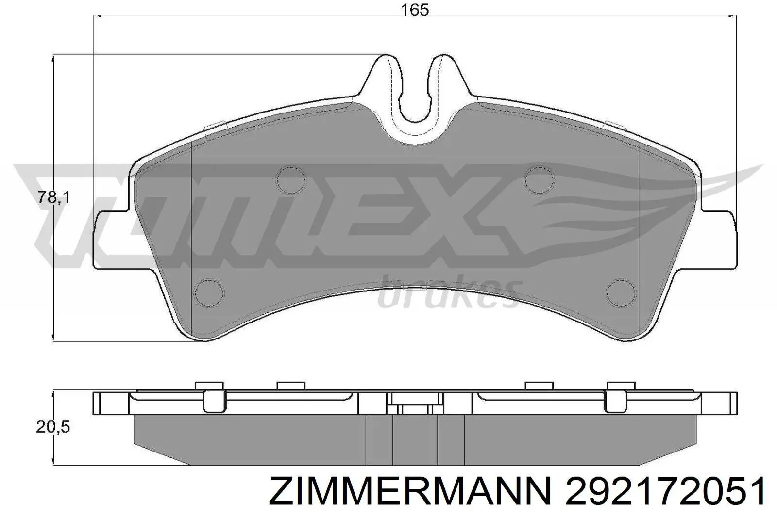 29217.205.1 Zimmermann pastillas de freno traseras